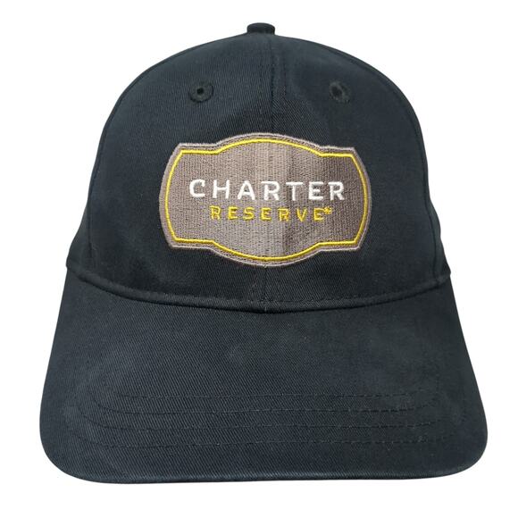 Charter Reserve Strapback Baseball Cap Black One Size Adjustable Cap America - Picture 1 of 10